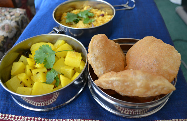 Puri Bhaji Recipe – Indian-Tiffin LunchBox