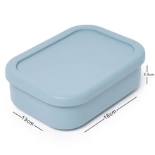 Load image into Gallery viewer, Bento Lunch Box Silicone Container, 3 Compartments, Food Grade & Leak-Proof