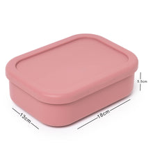 Load image into Gallery viewer, Bento Lunch Box Silicone Container, 3 Compartments, Food Grade & Leak-Proof