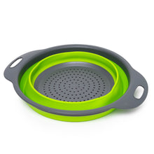 Load image into Gallery viewer, Set of 2 Collapsible Colanders, Food-Grade, Perfect for Draining Pasta, Vegetables and Fruits