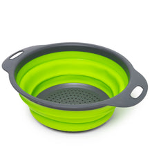 Load image into Gallery viewer, Set of 2 Collapsible Colanders, Food-Grade, Perfect for Draining Pasta, Vegetables and Fruits