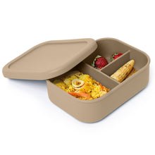 Load image into Gallery viewer, Bento Lunch Box Silicone Container, 3 Compartments, Food Grade & Leak-Proof