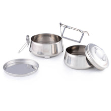 Load image into Gallery viewer, 2 Tier-Pyramid Indian-Tiffin