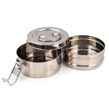 Load image into Gallery viewer, 2 Tier Indian-Tiffin Stainless Steel Large Tiffin Lunch Box