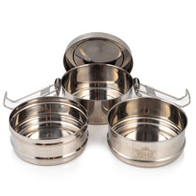 Load image into Gallery viewer, 3 Tier Indian-Tiffin Stainless Steel Large Tiffin Lunch Box
