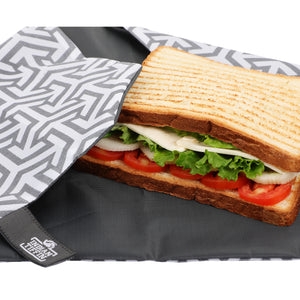 Black Reusable Sandwich Wrap