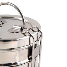 Load image into Gallery viewer, 4 Tier Indian-Tiffin Stainless Steel Large Tiffin Lunch Box