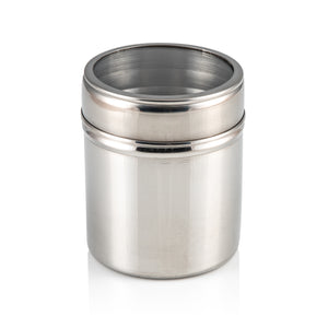 Medium Indian Tiffin Masala Dabba, Steel Lid with Clear Lid Steel Pots, Free Spice Labels & Spoon