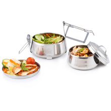 Load image into Gallery viewer, 2 Tier-Pyramid Indian-Tiffin