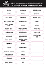 Load image into Gallery viewer, Medium Indian Tiffin Masala Dabba, Clear Lid with Steel Pots, Free Spice Labels & Spoon