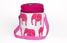 Lade das Bild in den Galerie-Viewer, 3 Tier Tiffin mit Thermal Red Elephant Tiffin Tasche