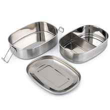 Load image into Gallery viewer, Stainless Steel Indian Tiffin Double Layer Rectangular Lunchbox