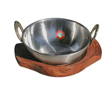 Load image into Gallery viewer, Stainless Steel Karahi Dish for serving curry