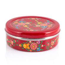 Carica l'immagine nel visualizzatore di Gallery, Fiore verde disegnato a mano Masala Dabba