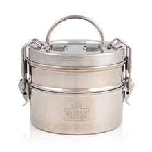 Load image into Gallery viewer, Premium Stainless Steel Lunch Kit Bundle | 2-Tier Tiffin, 750ml Water Bottle &amp; Cutlery Set
