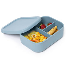 Load image into Gallery viewer, Bento Lunch Box Silicone Container, 3 Compartments, Food Grade &amp; Leak-Proof
