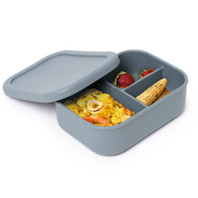 Load image into Gallery viewer, Bento Lunch Box Silicone Container, 3 Compartments, Food Grade &amp; Leak-Proof
