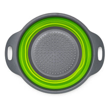 Load image into Gallery viewer, Set of 2 Collapsible Colanders, Food-Grade, Perfect for Draining Pasta, Vegetables and Fruits

