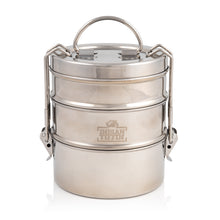 Load image into Gallery viewer, 3 Tier Medium Tiffin With Thermal Red Elephant Tiffin Bag
