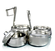Load image into Gallery viewer, 4 Tier-Pyramid Indian-Tiffin Box
