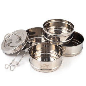 4 Tier Indian-Tiffin Stainless Steel Large Tiffin Lunch Box