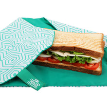 Load image into Gallery viewer, Green Reusable Sandwich Wrap

