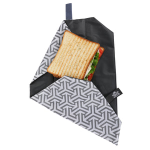 Wrap sandwich noir réutilisable