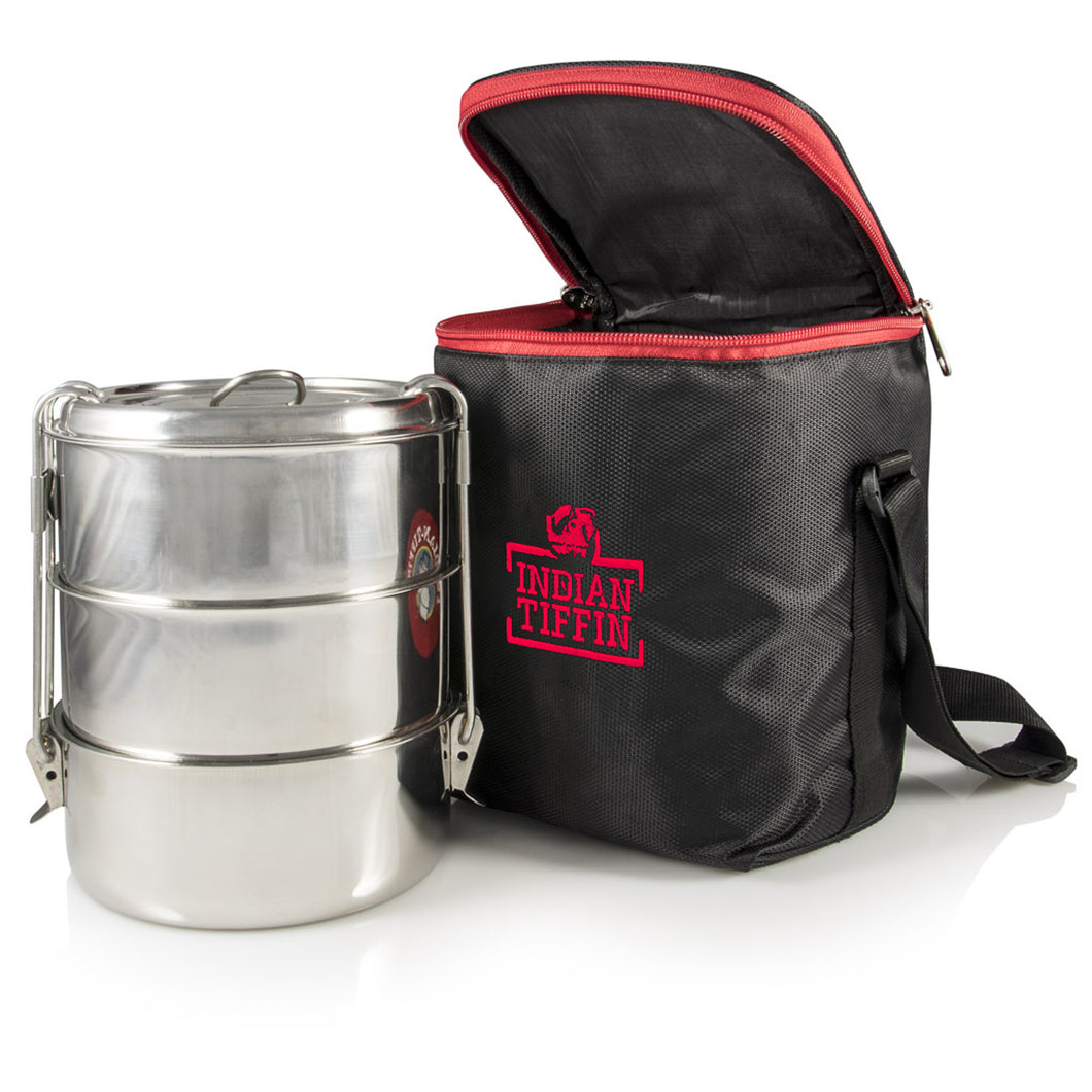 3-tier Insulated Tiffin With Thermally Insulated Bag