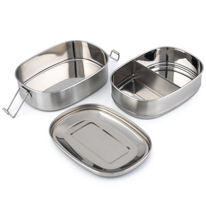 Stainless Steel Indian Tiffin Double Layer Rectangular Lunchbox