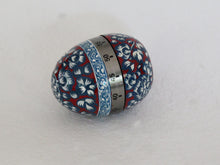 Load image into Gallery viewer, Handpainted Red &amp; Blue Kashmiri Designed Egg Timer
