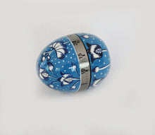Load image into Gallery viewer, Handpainted Blue &amp; White Egg
