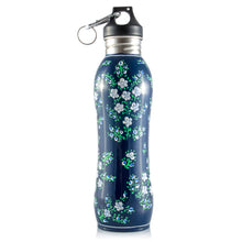 Load image into Gallery viewer, Handpainted Stainless Steel Blue Bottle
