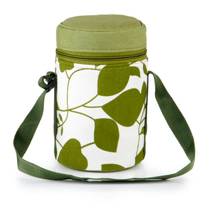 3 Tier Thermally Insulated Green Leaf Design Tiffin Carrier