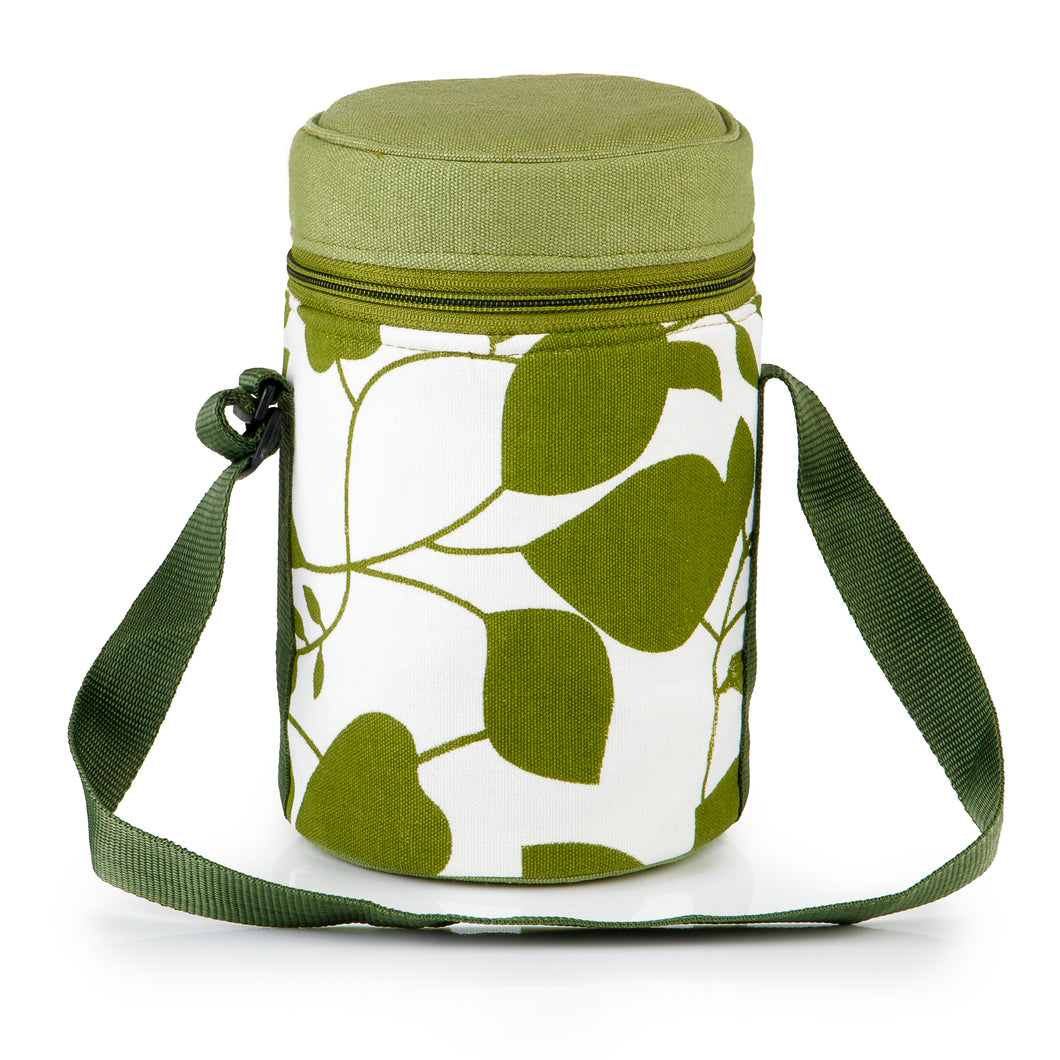 4 Tier Thermally Insulated Green Leaf Tiffin Carrier