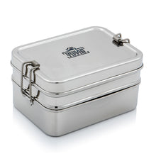 Load image into Gallery viewer, Stainless Steel Rectangular 3 Section Lunchbox - Giant
