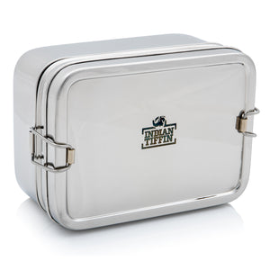 Rechteckige rechteckige 3-teilige Lunchbox aus Edelstahl - Riese
