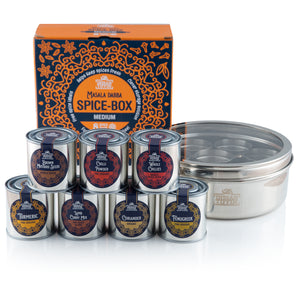 indische gewürze aufbewahren Authentische indische Masala Dabba (Gewürzregal) – Indian-Tiffin LunchBox